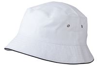 CAPPELLO DA PESCATORE CON BORDO IN CONTRASTO